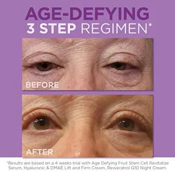 Andalou Naturals Hyaluronic Dmae Lift Firm Skin Cream, Face Moisturizer with Anti Aging Antioxidants, Hydrating, Helps Reduce Fine Lines and Wrinkles, 1.7 Ounce