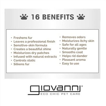 GIOVANNI Waterless Pet Shampoo - Eco-Friendly & Effective