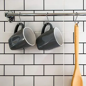 Myfolrena 20 Pack Heavy Duty S Hooks for Organzation