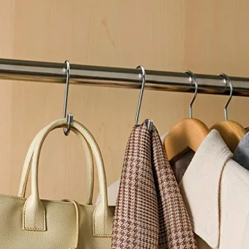 Myfolrena 20 Pack Heavy Duty S Hooks for Organzation