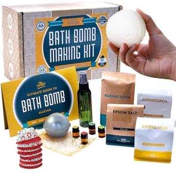 DIY Gift Kits Bath Bomb Making Kit, Make 12 All Natural Bath Bombs at Home, Made in The USA, 100% Pu...