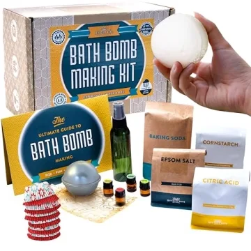 DIY Gift Kits Bath Bomb Making Kit, Make 12 All Natural Bath Bombs at Home, Made in The USA, 100% Pu...