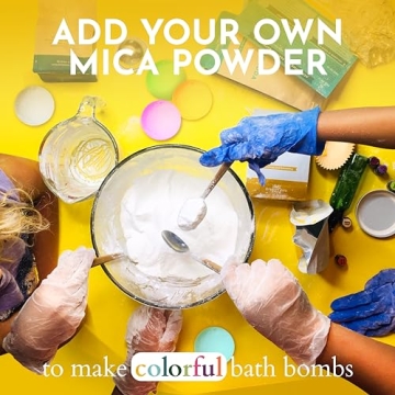 DIY Gift Kits Bath Bomb Making Kit, Make 12 All Natural Bath Bombs at Home, Made in The USA, 100% Pure, 4 Essential Oils, Epsom Salts, Cupcake Mold Liners, Recipes. STEM Science Kit or Gift