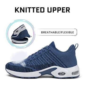 Mishansha Women's Slip On Walking Tennis Shoes Lightweight Arch Support Gym Sports Shoes Jogging Ath...