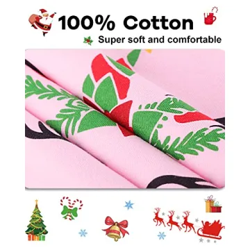 DAUGHTER QUEEN Girls Christmas Pajamas - 100% Cotton Pj Sets