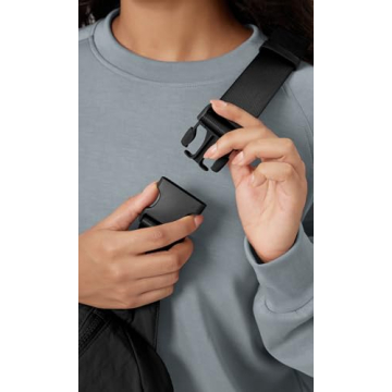 ODODOS 2L Belt Bag for Women Men, Crossbody Fanny Packs with Adjustable Strap Waist Pouch for Workout Hiking Running Travel, Black