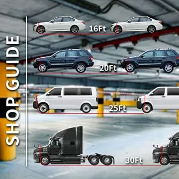 Jumper Cables 4 Gauge 25 Feet, AUTOMATTERS Heavy Duty Booster Cables with Carry Bag, Jump Start Dead or Weak Batteries for Car