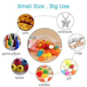 2" x 3" Resealable Plastic Bags, 200 Count Small plastic bags, 2 Mil Thick Self Locking Transparent ...