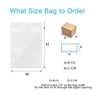 2" x 3" Resealable Plastic Bags, 200 Count Small plastic bags, 2 Mil Thick Self Locking Transparent Poly Bags, All Purpose Storage Baggies for Jewelry Supplies, pill, Beads, Screws, Small Items
