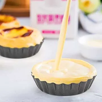 Cyimi 12 Pcs Mini Tart Pans with Removable Bottoms