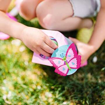 Melissa & Doug Sunny Patch Cutie Pie Butterfly Bug House Toy for 3+ years With Carrying Handle and Easy-Access Door
