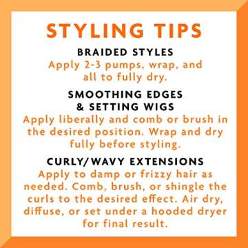 Cantu Protective Styles by Angela Set & Refresh Foam with Apple Cider Vinegar & Aloe, 8 Ounce