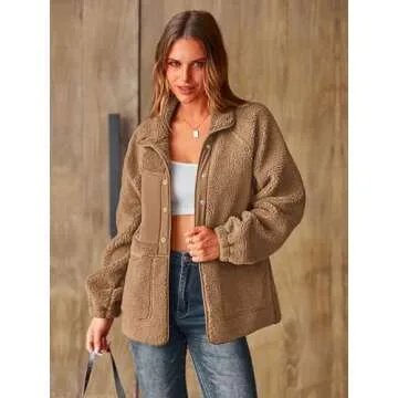 PRETTYGARDEN Women's Cozy Fleece Jacket with Pockets