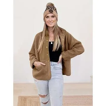 PRETTYGARDEN Women's Cozy Fleece Jacket with Pockets