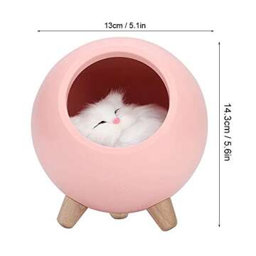 Yosoo Cat Pet House, Cute Cat Night Light Little Pet House USB Charging LED Night Lamp Bedroom Lighting Lamp()