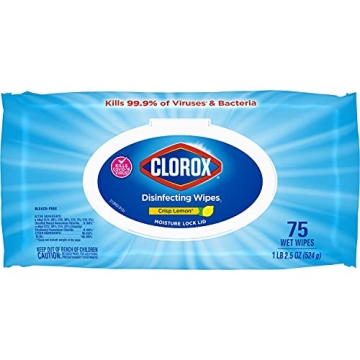Clorox Disinfecting Wipes, 75 Count Lemon Fresh Clean