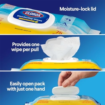 Clorox Disinfecting Wipes, 75 Count Lemon Fresh Clean
