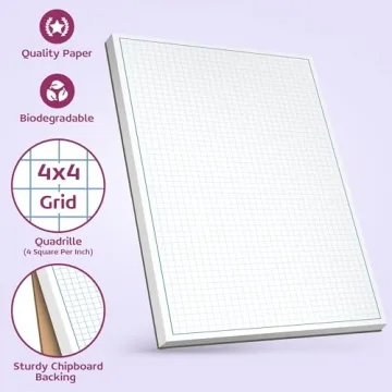 Graph Paper Pad for Blueprint Drawings and More
