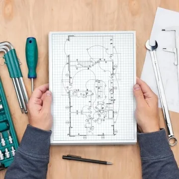 Graph Paper Pad for Blueprint Drawings and More
