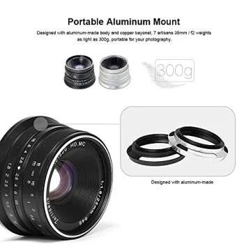 7artisans 25mm F1.8 Manual Focus Lens for Sony Cameras