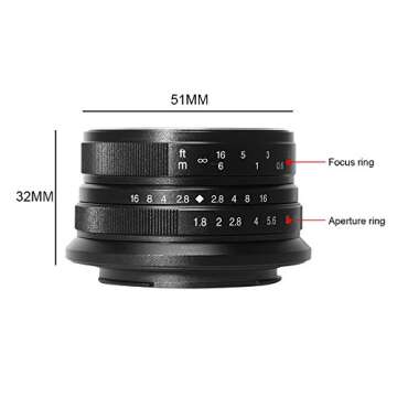 7artisans 25mm F1.8 Manual Focus Lens for Sony Cameras