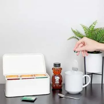 Farmhouse Tea Bag Box for Stylish Tea Storage