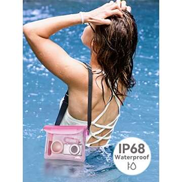 HEETA Waterproof Fanny Pack, Waterproof Pouch Dry Bag 2/3/4 Pack for Phone, Adjustable Waist Strap a...