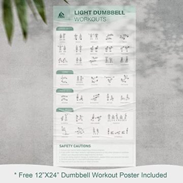 LIONSCOOL Neoprene Coated Dumbbell Set With Rack for Home Gym