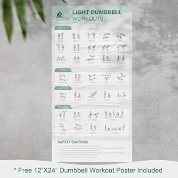 LIONSCOOL Neoprene Coated Dumbbell Set With Rack for Home Gym