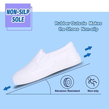 Kids Comfortable Canvas Sneakers Slip-on for Toddlers