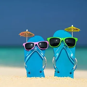 Neon Colors Party Favor Sunglasses Pack of 8 in Green