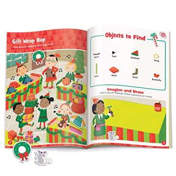 Christmas Hidden Pictures Puffy Sticker Playbook for Kids