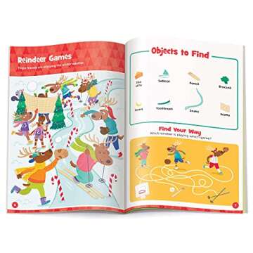 Christmas Hidden Pictures Puffy Sticker Playbook for Kids