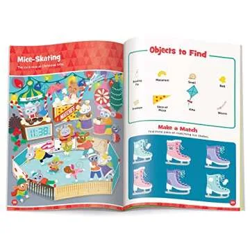 Christmas Hidden Pictures Puffy Sticker Playbook for Kids