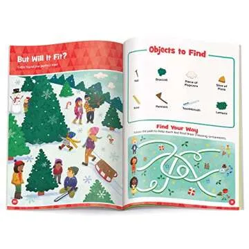 Christmas Hidden Pictures Puffy Sticker Playbook for Kids
