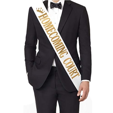 Homecoming Court Sash - Elegant Pack of 2, Perfect for Dance and Graduation!