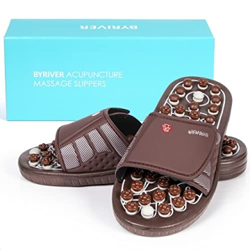 BYRIVER Acupressure Foot Massage Slippers for Pain Relief