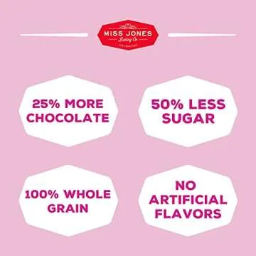 Miss Jones Baking Gluten-Free Chocolate Chip Cookie Mix - More Chocolate Chips, 50% Lower Sugar, Naturally Sweetened Desserts & Treats, 13 Ounce (Pack of 6)