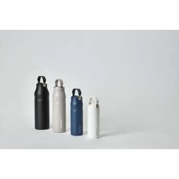 Stanley IceFlow Flip Straw 2.0 Water Bottle 24 oz | Built-In Straw for Travel and Sports | Lightweight and Leak Resistant | Insulated Stainless Steel | BPA-Free | Navy