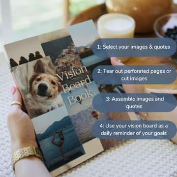 Daily Dopamine 2025 Vision Board Book - Quality Clip Art Magazine Supplies | 800+ Categorized Pictur...