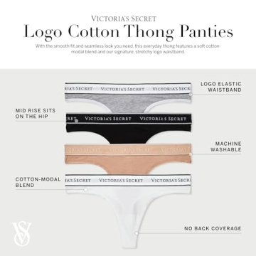Victoria's Secret Comfortable Cotton Thong Panty Pack