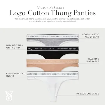 Victoria's Secret Comfortable Cotton Thong Panty Pack