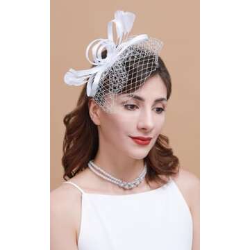 Cizoe Handmade Fascinator Hats for Women - Wedding & Tea Party