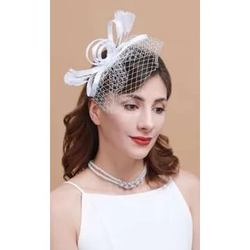 Cizoe Handmade Fascinator Hats for Women - Wedding & Tea Party