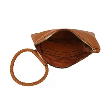 Vegan Leather Clutch Wristlet by Metro Muse - Stylish Accessory