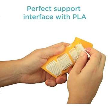 Polymaker Break Away Support Material for PLA - 1.75mm 750g, White PolySupport Filament for 3D Printer Easy Removal