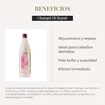 Salerm Hi Repair Shampoo 1000 ml for Hydrated Hair