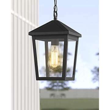 Stylish Zeyu Outdoor Pendant Light for Porches