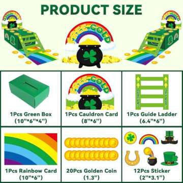 St Patrick's Day Trap Kit DIY Catch a Leprechauns Trap Craft Set Supplies St Patrick's Day Party Dec...