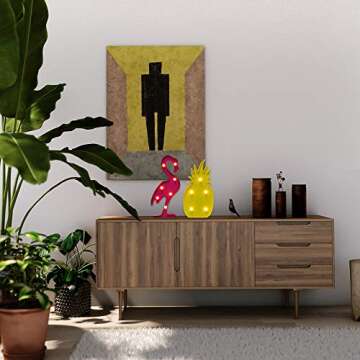 AceList Luau Party Decorations Flamingos Pineapple Lights Tropical Hawaiian Themed Party Supplies Birthday Decor for Wall Table Desk Centerpieces